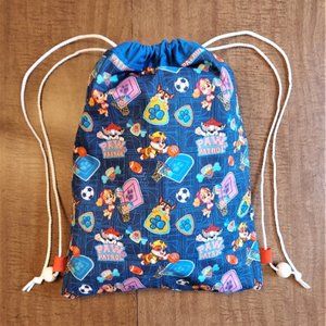 Paw Patrol Backpack - New - Drawstring Style - Dance Bag - Beach and Travel Bag